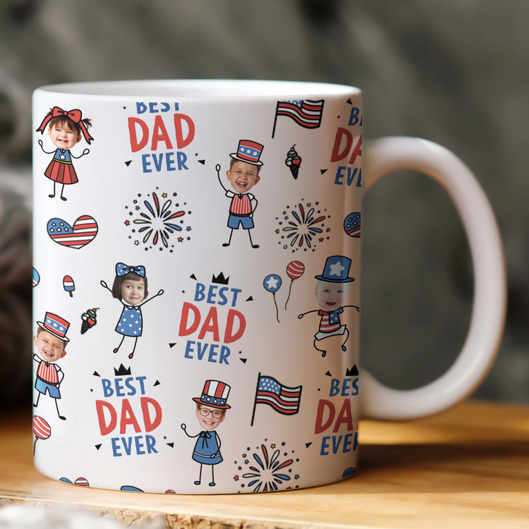 Best-Dad-Ever-USA-Flag-Personalized-Mug-1