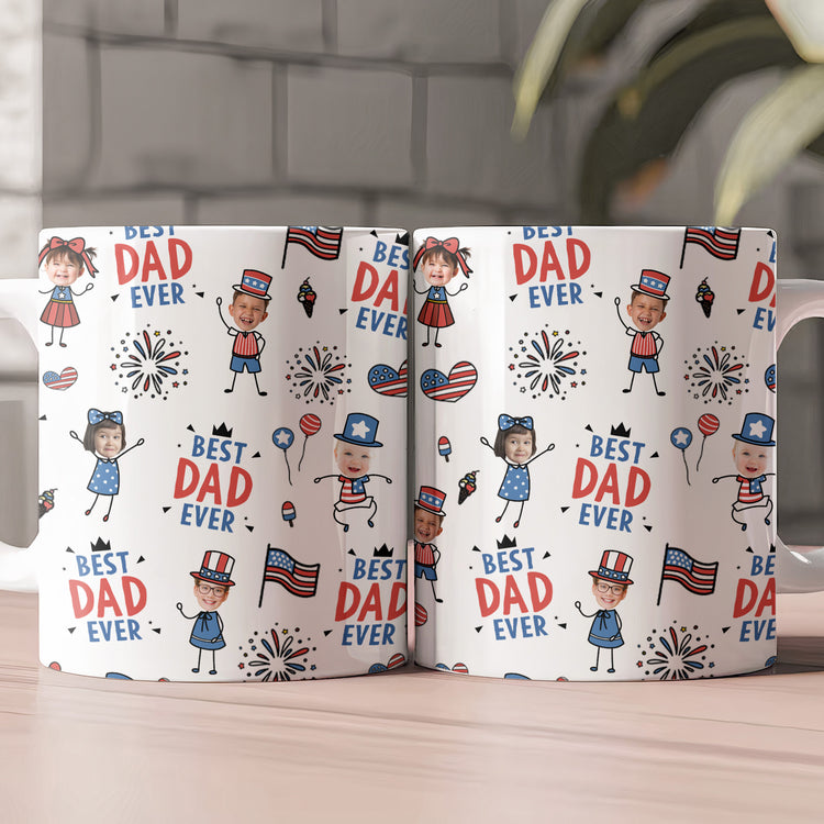 Best-Dad-Ever-USA-Flag-Personalized-Mug-2