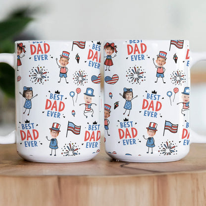 Best-Dad-Ever-USA-Flag-Personalized-Mug-3
