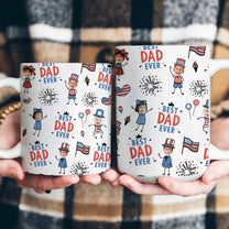Best-Dad-Ever-USA-Flag-Personalized-Mug-4