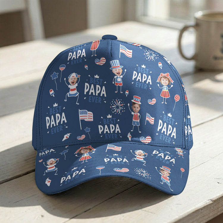 Best-Dad-Ever-Usa-Flag-Personalized-Cap-2
