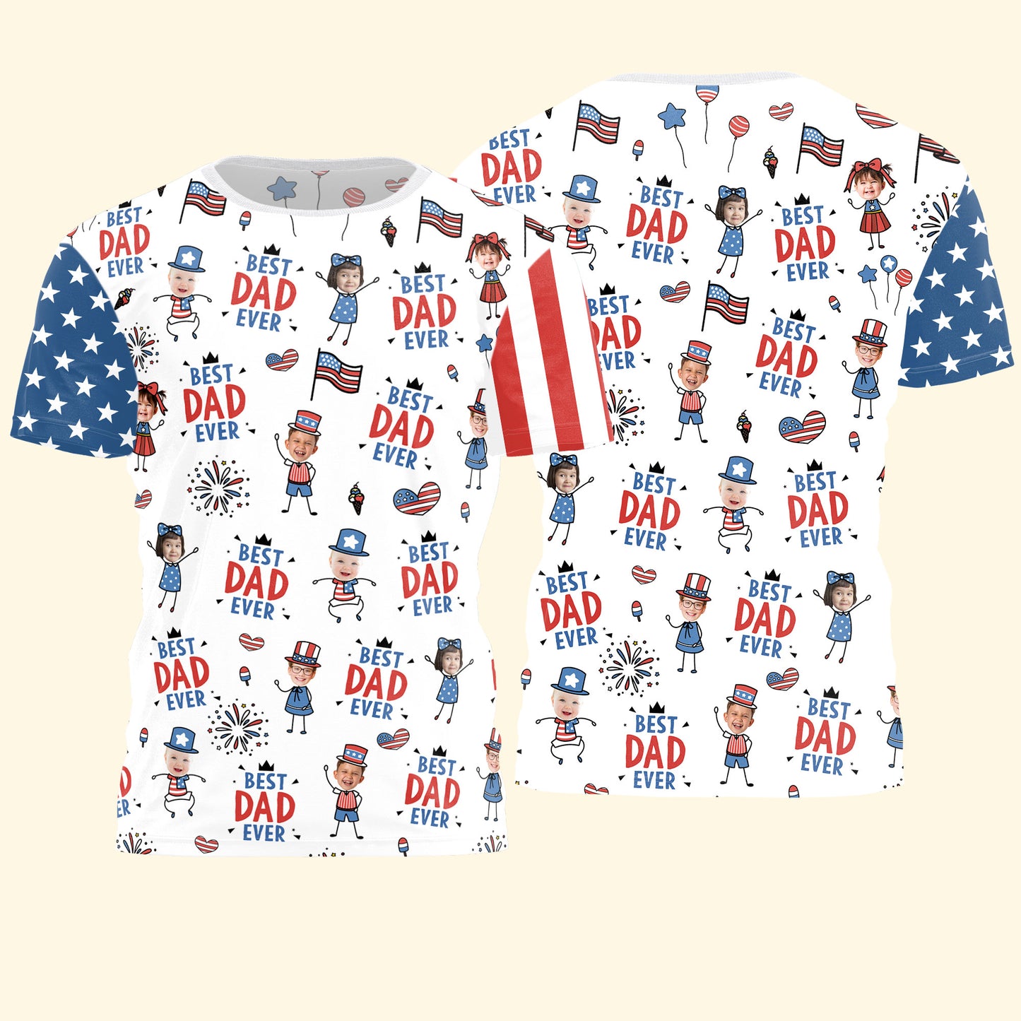Best-Dad-Ever-Usa-Flag-Personalized-Shirt-5