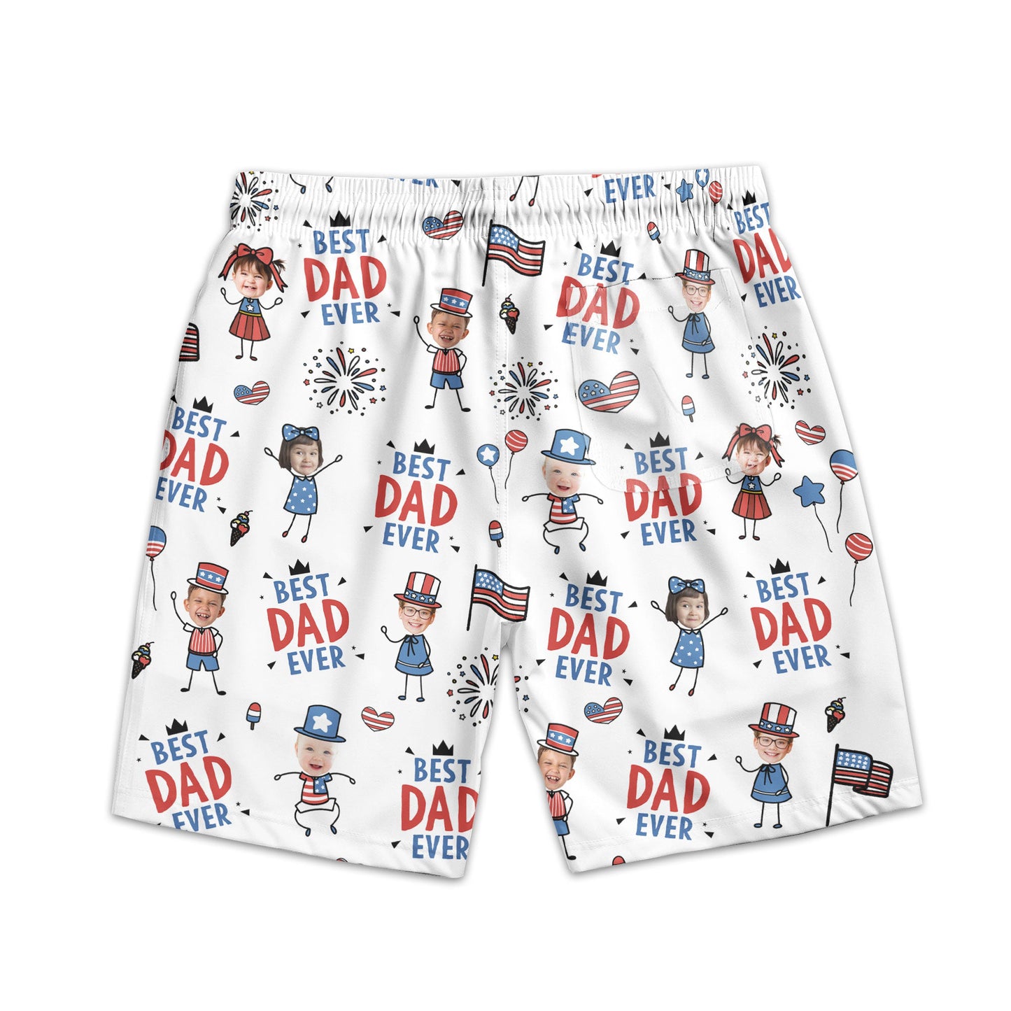 Best_Dad_Ever_Usa_Flag_Personalized_Shorts_3