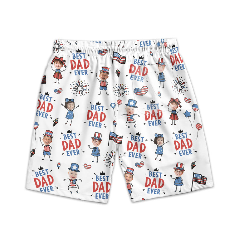 Best_Dad_Ever_Usa_Flag_Personalized_Shorts_3