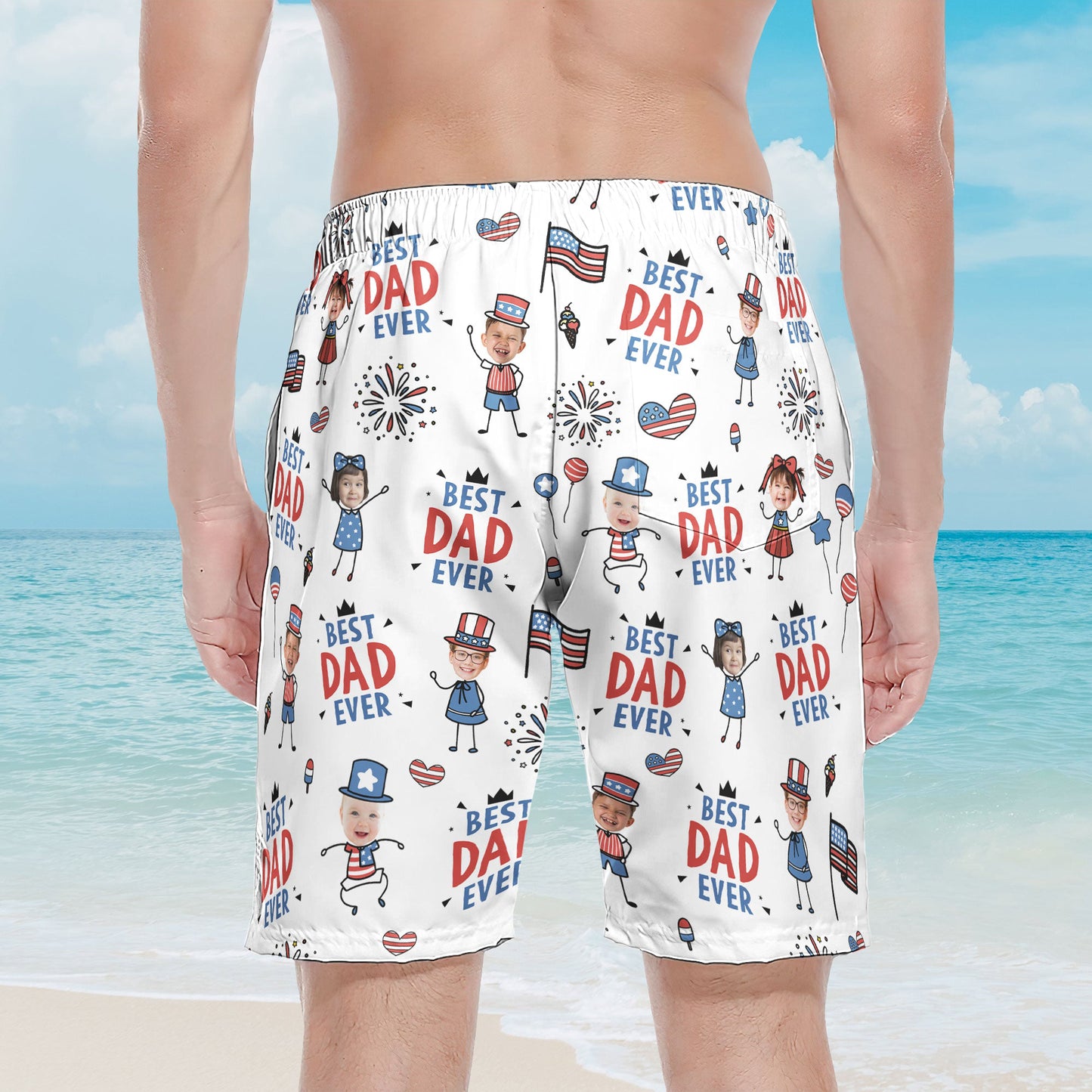 Best_Dad_Ever_Usa_Flag_Personalized_Shorts_4