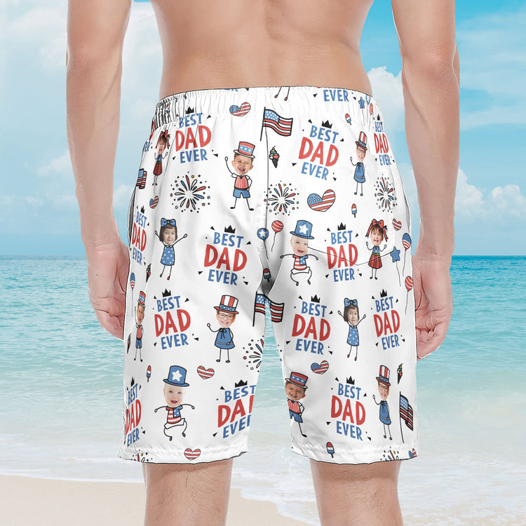 Best_Dad_Ever_Usa_Flag_Personalized_Shorts_4