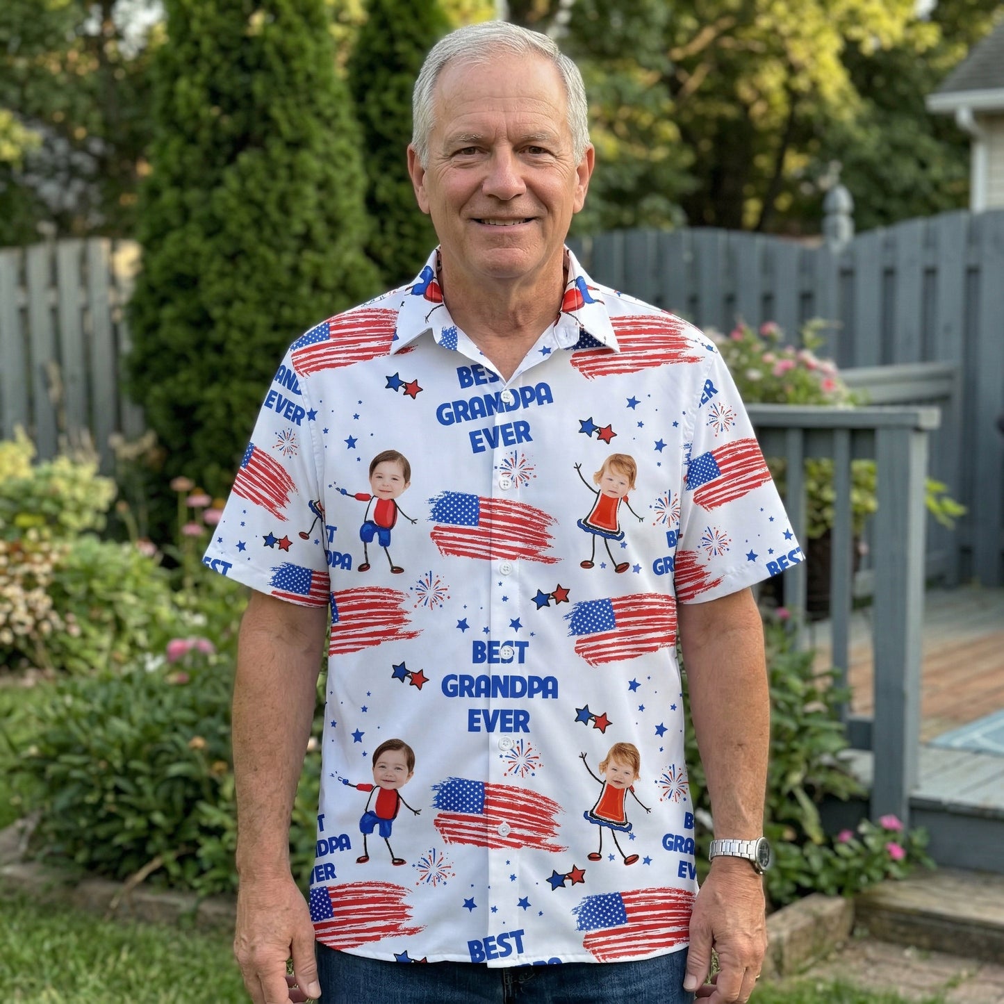 Best-Dad-Grandpa-Ever-Custom-Photo-Personalized-Hawaiian-Shirt-3