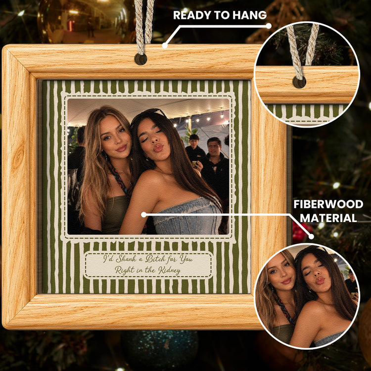 Best-Friend-Custom-Photo-Christmas-Gifts-For-Bestie,-Sister-Vintage-Stripe-Personalized-Ornament