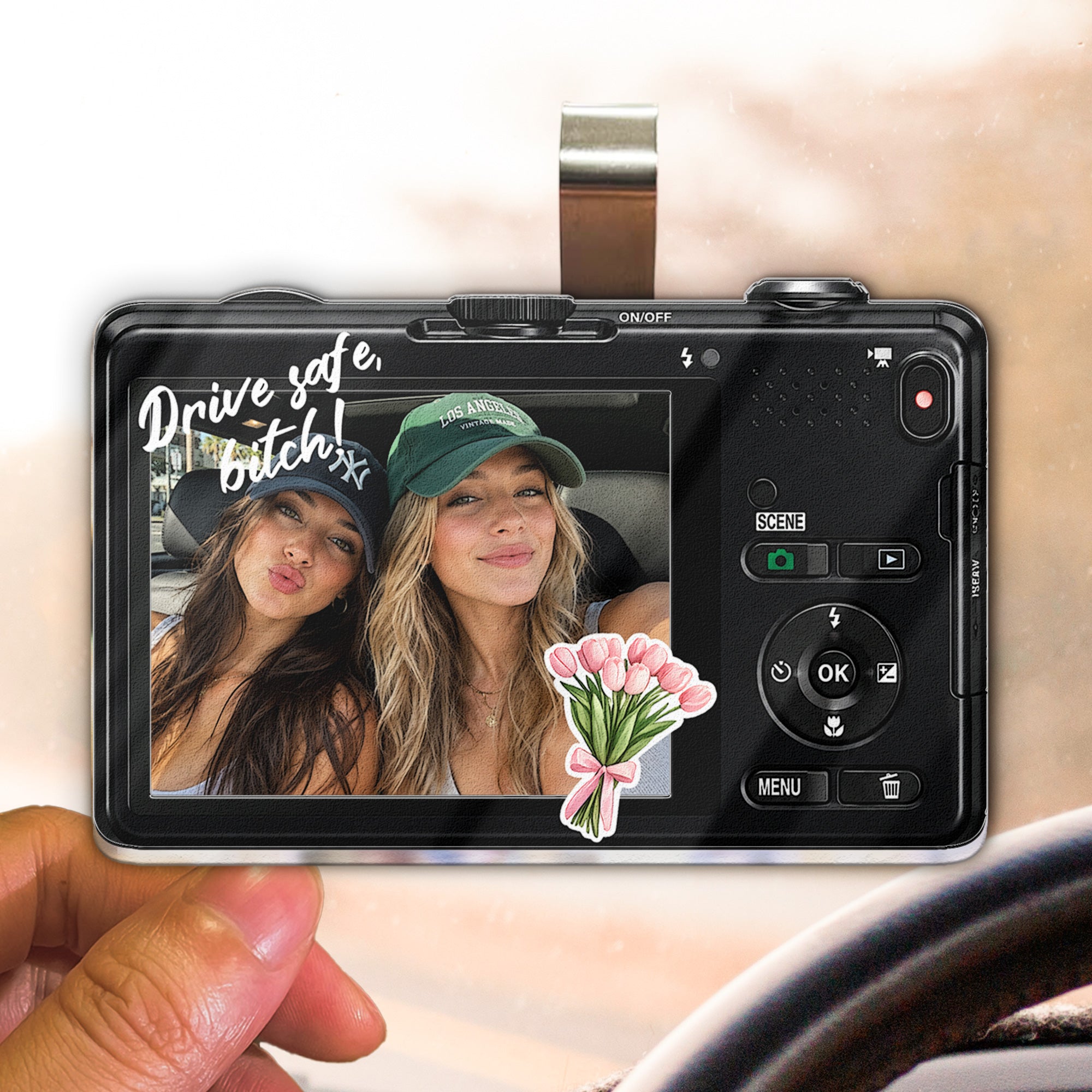 Best-Friend-Photo-Friendship-Gifts-Personalized-Car-Visor-Clip-4