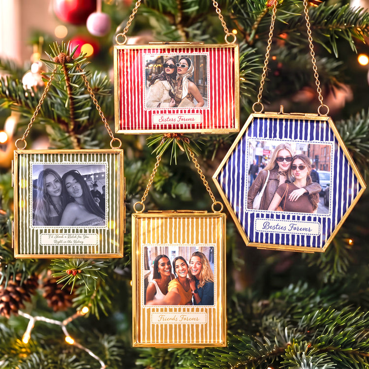 Best-Friend-Photo-Gifts-For-Bestie,-Sister-Vintage-Stripe-With-Frame-Personalized-Ornament