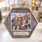 Best-Friend-Photo-Gifts-For-Bestie,-Sister-Vintage-Stripe-With-Frame-Personalized-Ornament
