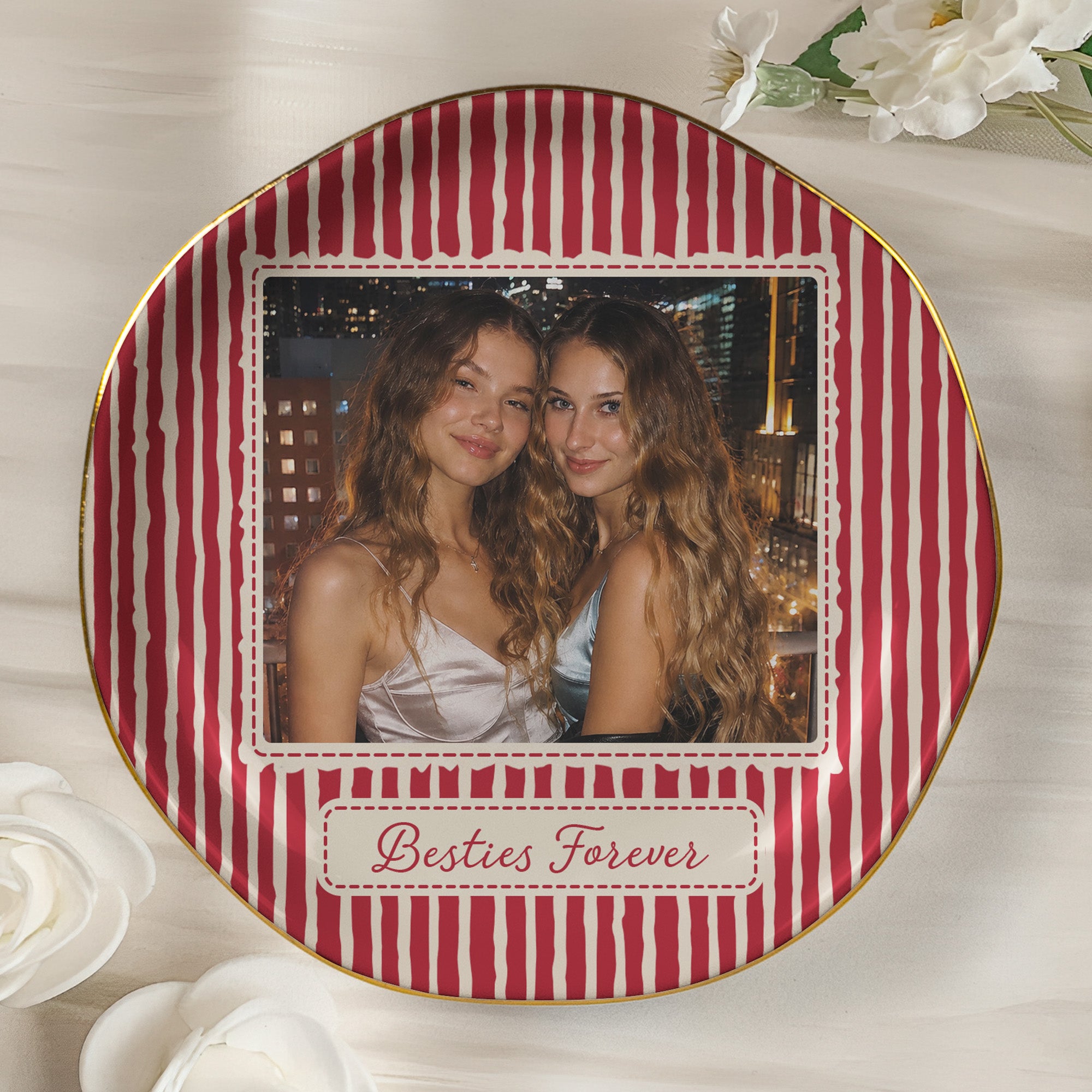 Best-Friend-Photo-Trinket-Tray-Birthday-Gifts-For-Bestie,-Sister-Vintage-Stripe-Personalized-Jewelry-Dish-5