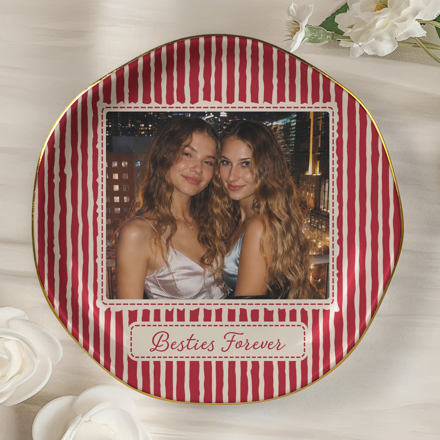 Best-Friend-Photo-Trinket-Tray-Birthday-Gifts-For-Bestie,-Sister-Vintage-Stripe-Personalized-Jewelry-Dish-5