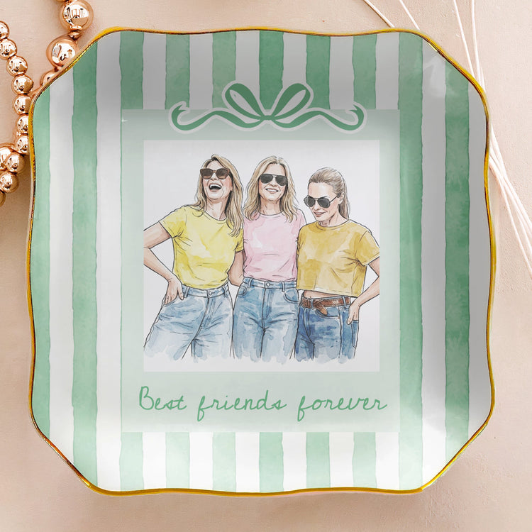 Best_Friends_Custom_Photo_Watercolor_Art_Friendship_Gift_Thank_You_Gift_For_Her_Personalized_Jewelry_Dish_3