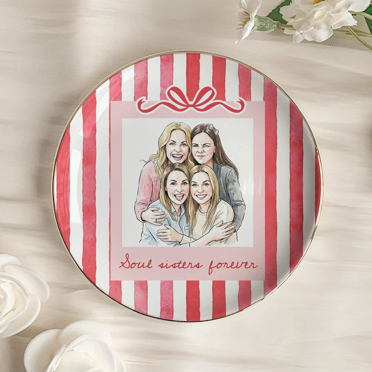 Best_Friends_Custom_Photo_Watercolor_Art_Friendship_Gift_Thank_You_Gift_For_Her_Personalized_Jewelry_Dish_5
