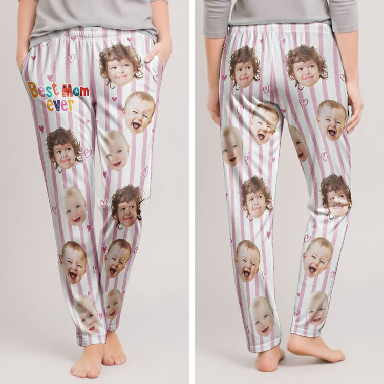 Best_Mom_Ever_Striped_Pattern_Personalized_Photo_Sweatpants_Lounge_Pants_With_Pockets_2