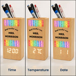 Best-Teacher-Ever--Personalized-Pen-Holder-With-Clock-4