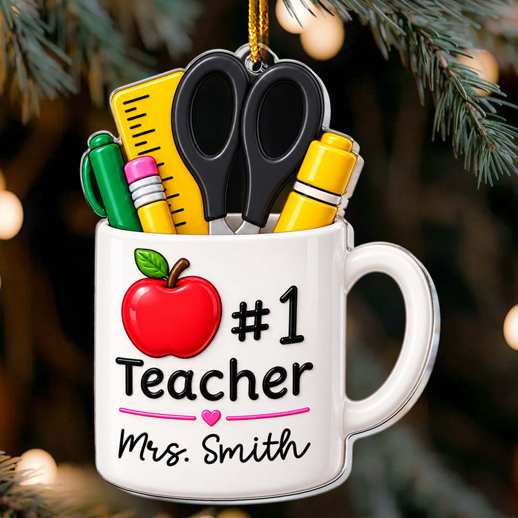 Best-Teacher-Mug-Personalized-Ornament