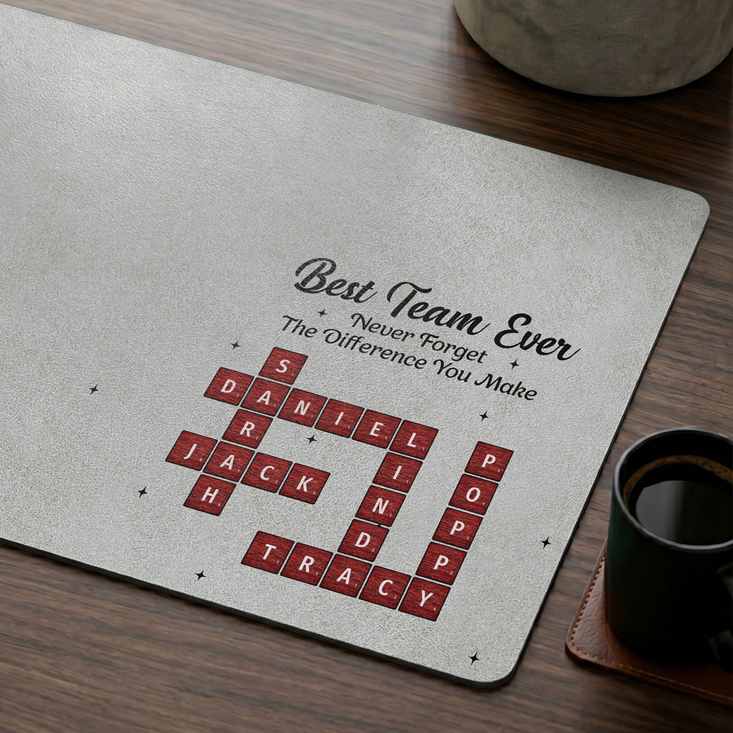 Best-Team-Ever-Custom-Crossword-Puzzle-Exchange-Gifts,-Bulk-Office-Gifts-For-Coworkers-Personalized-Desk-Mat-2