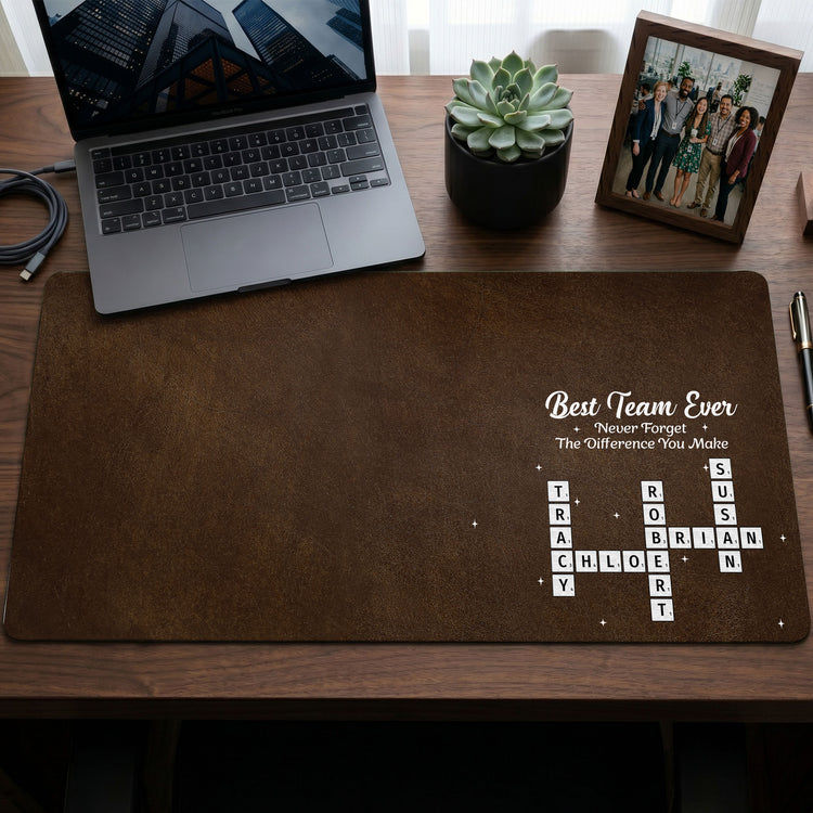Best-Team-Ever-Custom-Crossword-Puzzle-Exchange-Gifts,-Bulk-Office-Gifts-For-Coworkers-Personalized-Desk-Mat-3