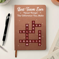 Best-Team-Ever-Custom-Crossword-Puzzle-Exchange-Gifts,-Bulk-Office-Gifts-For-Coworkers-Personalized-Journal-2