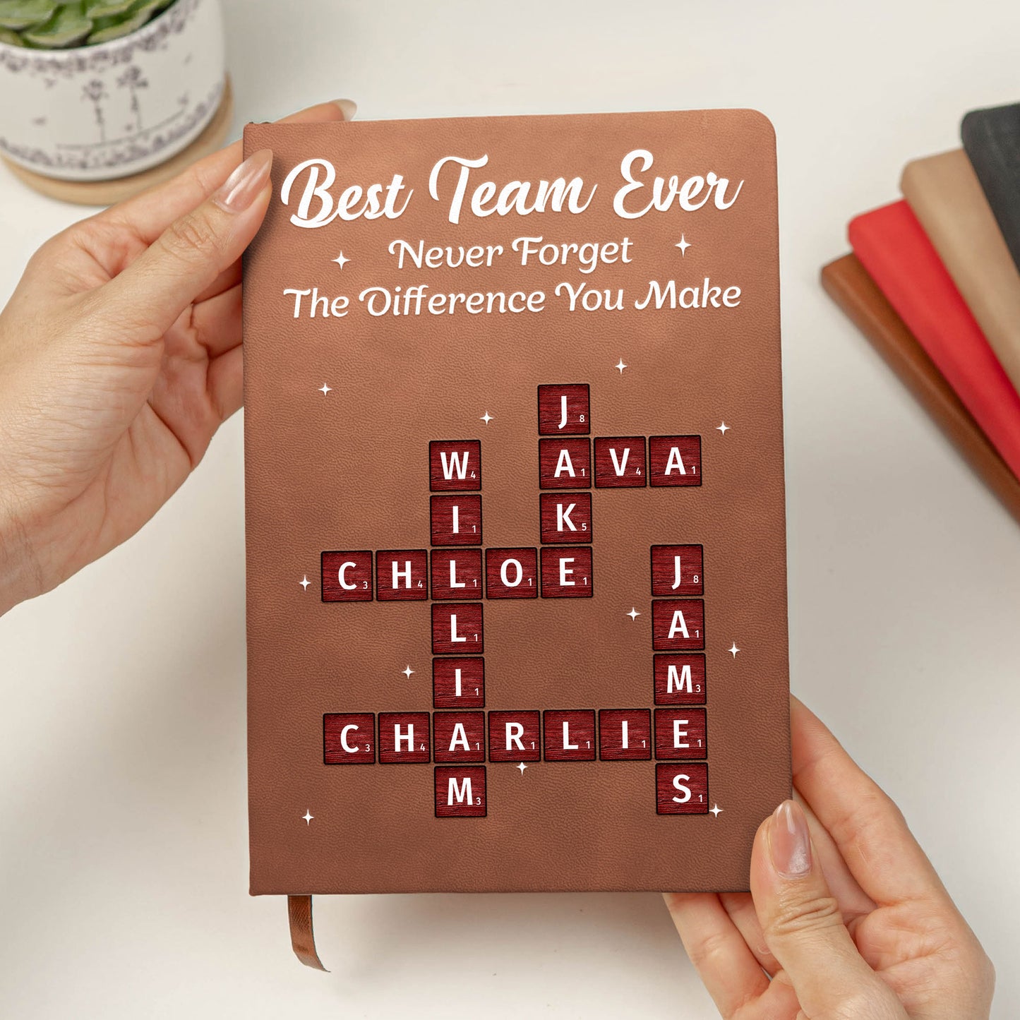 Best-Team-Ever-Custom-Crossword-Puzzle-Exchange-Gifts,-Bulk-Office-Gifts-For-Coworkers-Personalized-Journal-3
