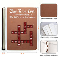 Best-Team-Ever-Custom-Crossword-Puzzle-Exchange-Gifts,-Bulk-Office-Gifts-For-Coworkers-Personalized-Journal-6