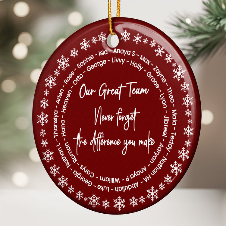 Best-Team-Ever-Custom-Name-Word-Wreath,-Bulk-Gifts-For-Coworkers,-Team-Personalized-Ornament-2