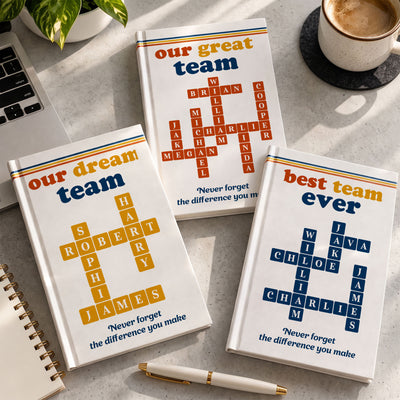 Best Team Ever New Version Custom Scrabble Vintage Style - Personalized Journal
