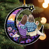 Sisters, Besties - Christmas Time - Personalized Acrylic Ornament