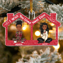 Bestie - I Miss Your Face - Personalized Acrylic Ornament