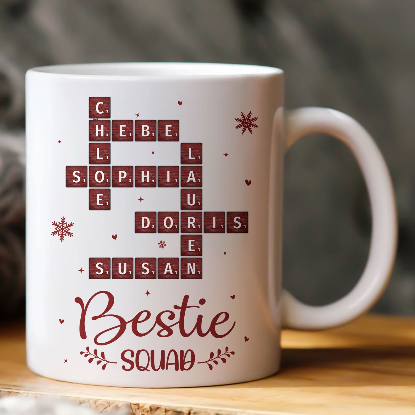 Bestie Squad Scrabble - Personalized Mug