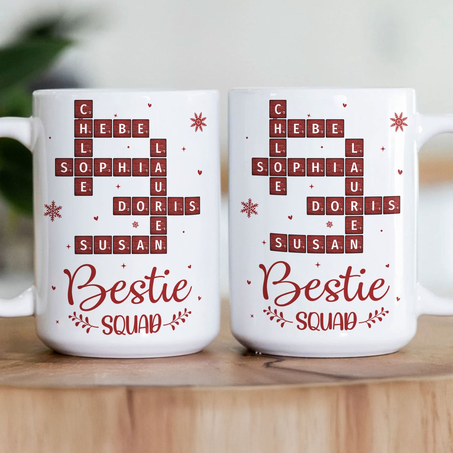 Bestie Squad Scrabble - Personalized Mug