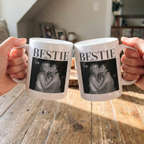 Bestie - Vintage Version - Personalized Photo Mug