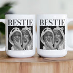 Bestie - Vintage Version - Personalized Photo Mug