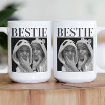 Bestie - Vintage Version - Personalized Photo Mug