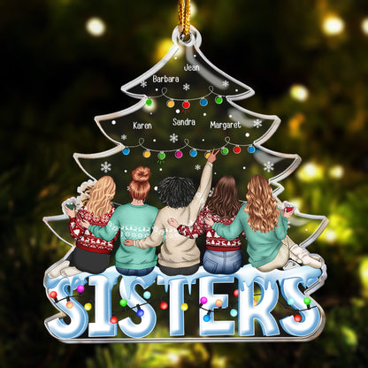 Besties Christmas Tree - Personalized Acrylic Ornament