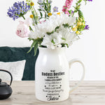 Besties Flowers Because Of You I Laugh Harder - Personalized Ceramic Flower Vase