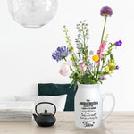 Besties Flowers Because Of You I Laugh Harder - Personalized Ceramic Flower Vase