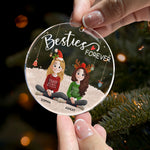 Besties Forever - 3D Style 2026 - Personalized Acrylic Ornament