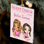 Besties Forever Guest Check Style - Personalized Acrylic Ornament