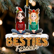 Besties Forever - New Version - Personalized Acrylic Ornament