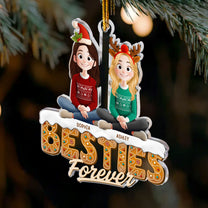 Besties Forever - New Version - Personalized Acrylic Ornament