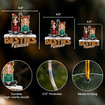 Besties Forever - New Version - Personalized Acrylic Ornament