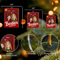 Besties Forever - Personalized Acrylic Ornament