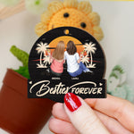 Besties Forever - Personalized Crochet Flower Lamp