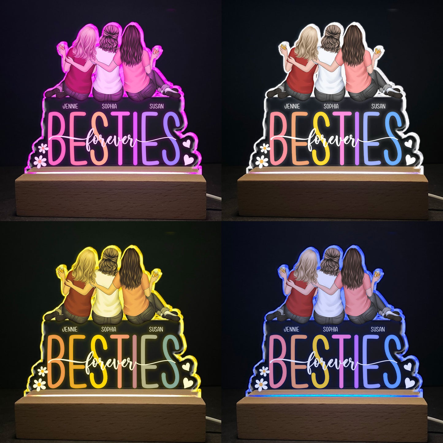 Besties Forever - Personalized LED Light