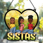Besties Forever - Personalized Window Hanging Suncatcher Ornament