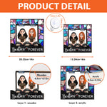 Besties Forever - Personalized Window Hanging Suncatcher Ornament