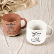 Besties Forever To My Badass Besties - Personalized Pottery Mug